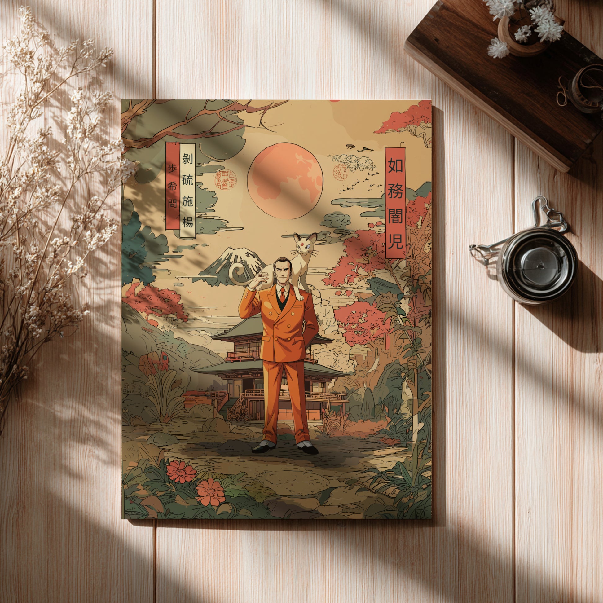 Giovanni and Persian Pokemon Poster