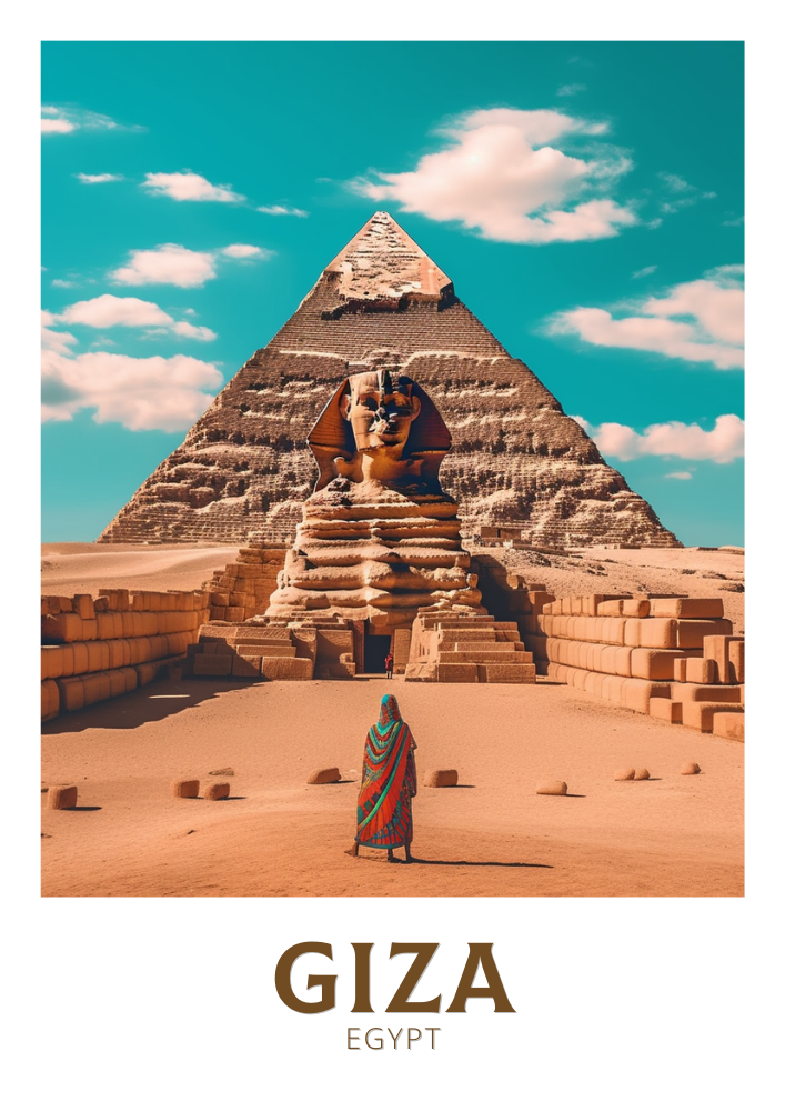 Giza Print - Retro Artwork