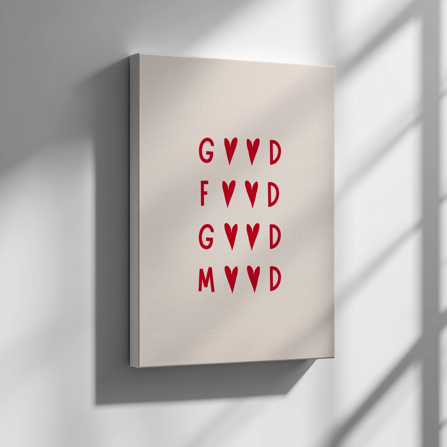 Good Food Good Mood Poster - Happy Kitchen & Foodie Wall Art Print