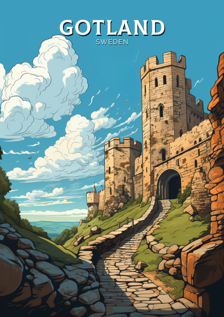 Gotland Travel Print - Sweden Artwork