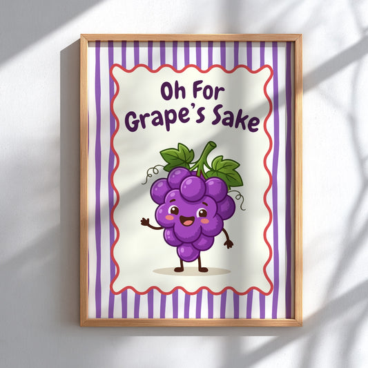 Grapes - Oh For Grape’s Sake - Kitchen Wall Art