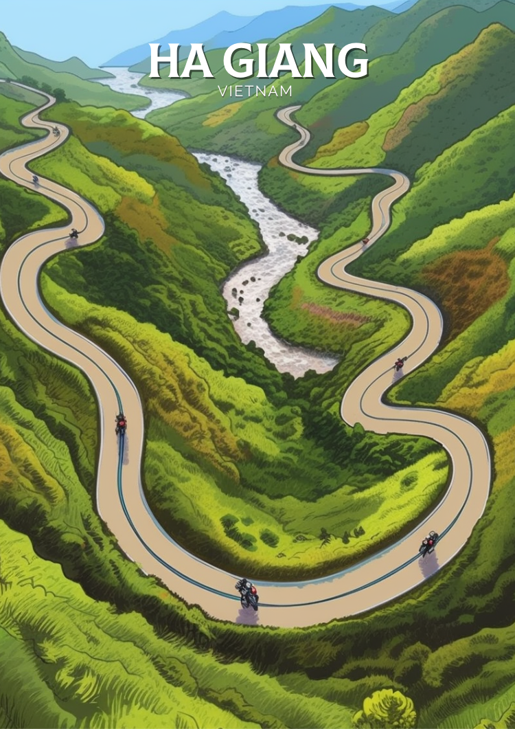 Ha Giang Print - Ha Giang Loop Artwork
