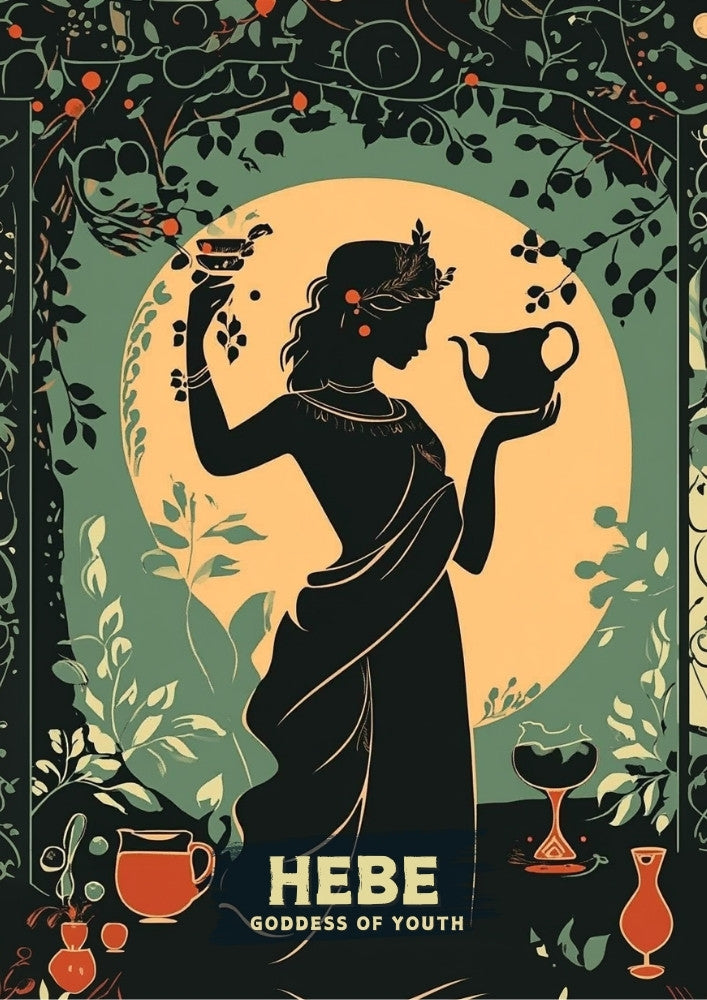 Hebe Goddess Poster - Greek Mythology Artwork