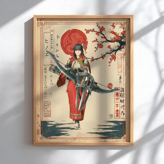 Hinoa the Quest Maiden Poster - Monster Hunter Rise Wall Art