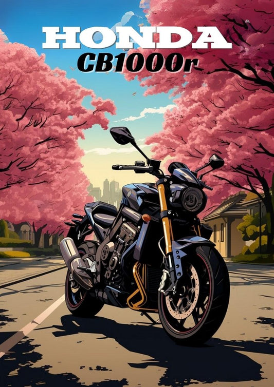 Affiche Honda CB1000R – Décoration murale moto Neo Sports Café