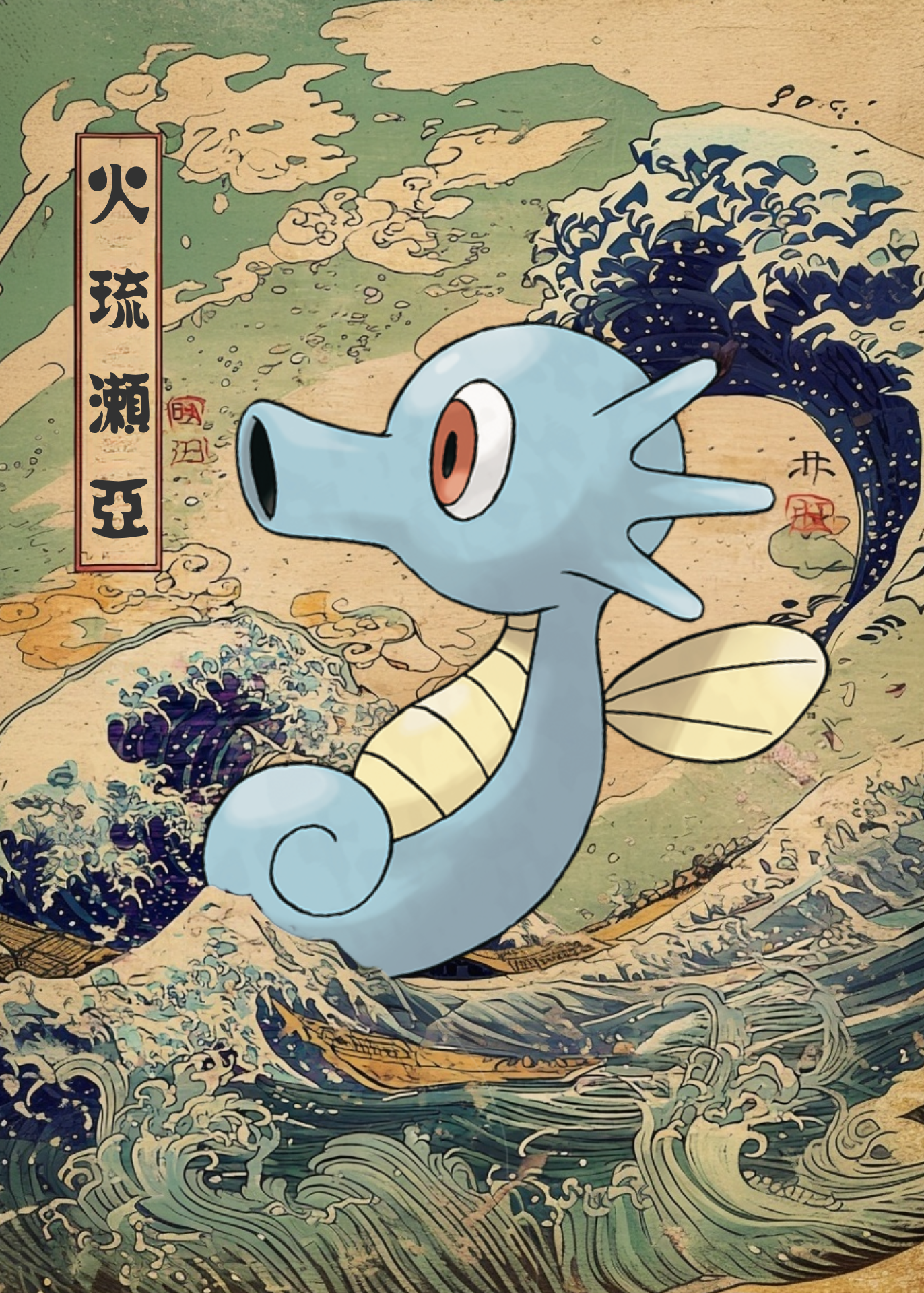 Horsea Pokemon Poster