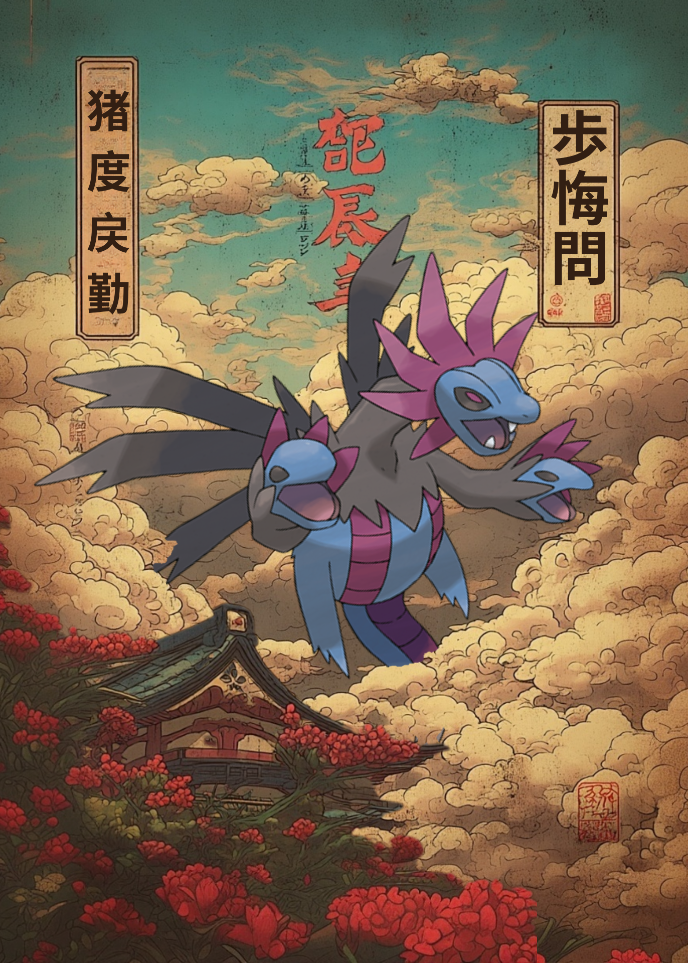 Hydreigon Pokemon Poster