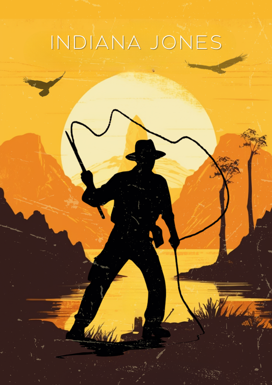 Affiche d'Indiana Jones – Impression d'art du film d'aventure classique
