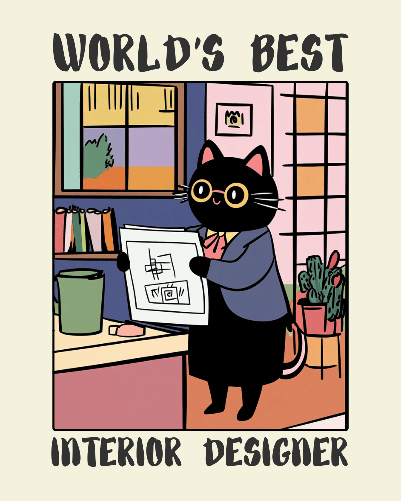 World's Best Interior Designer Poster - Awesome Interior Designer Gift