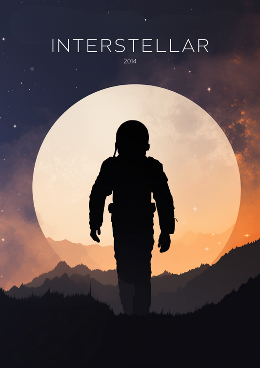 Affiche Interstellaire – Décoration murale de film de science-fiction pour les fans de l'espace et de Nolan