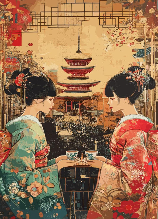 Japanese Tea Ceremony Print, Tea Ceremony Japan Print, Chado Print, Chanoyu Print, Home Décor, Matcha Tea Print, Zen Tea Ceremony Poster