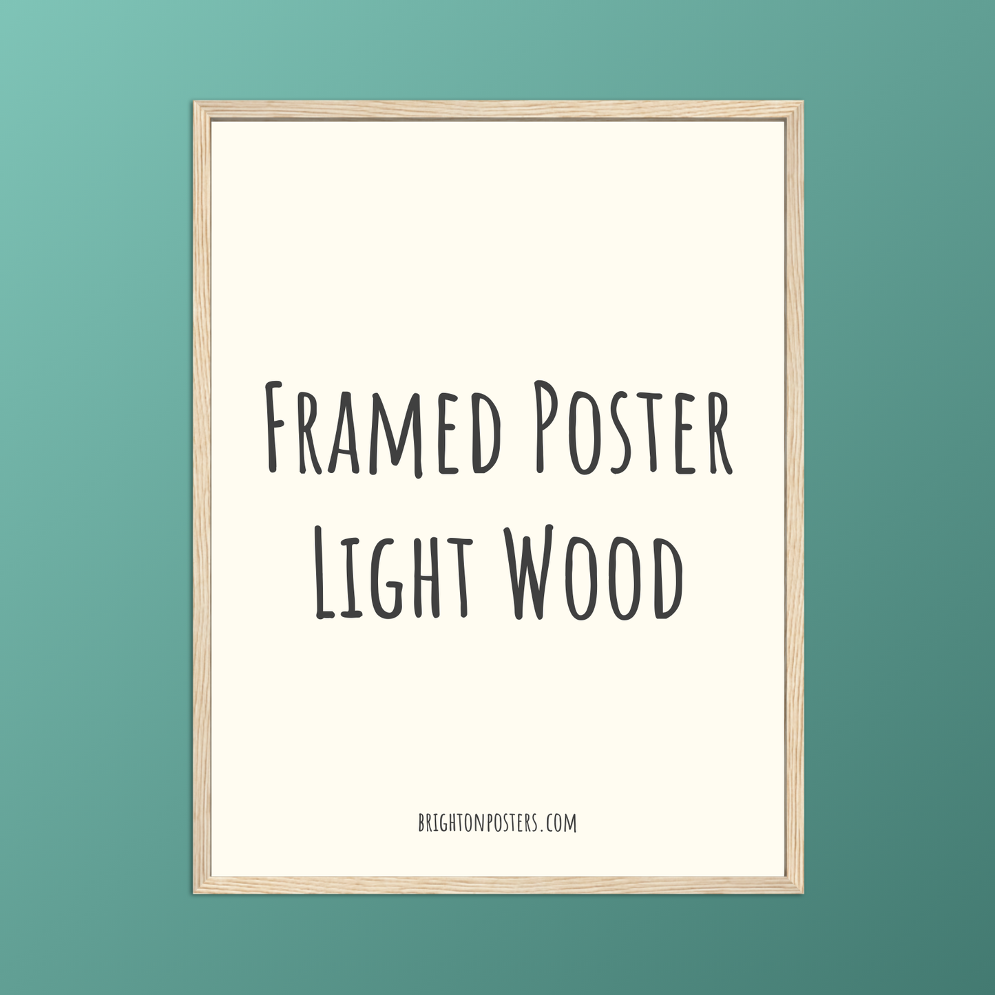 Light (Natural) Wood frame