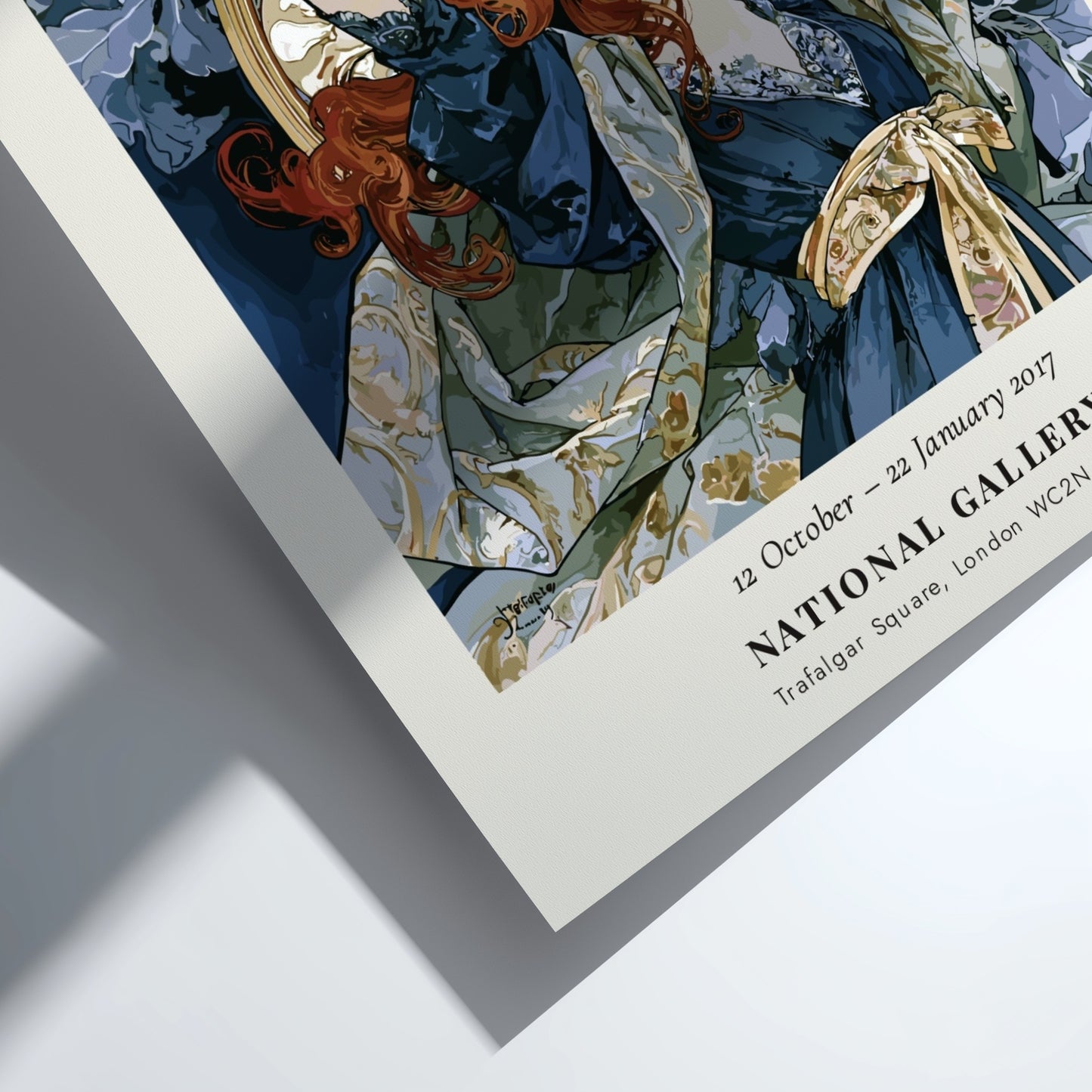Alphonse Mucha poster featuring L'Épopée Slave in rich colors and Art Nouveau style