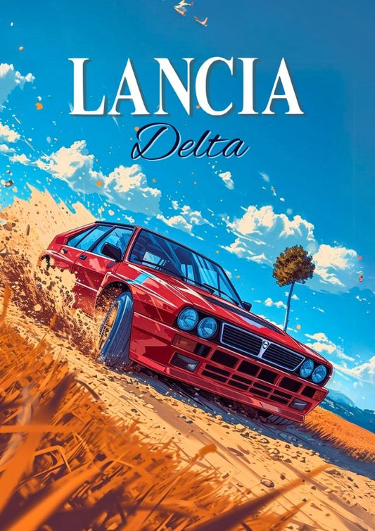 Affiche de rallye Lancia 037 – Décoration murale Groupe B Legend