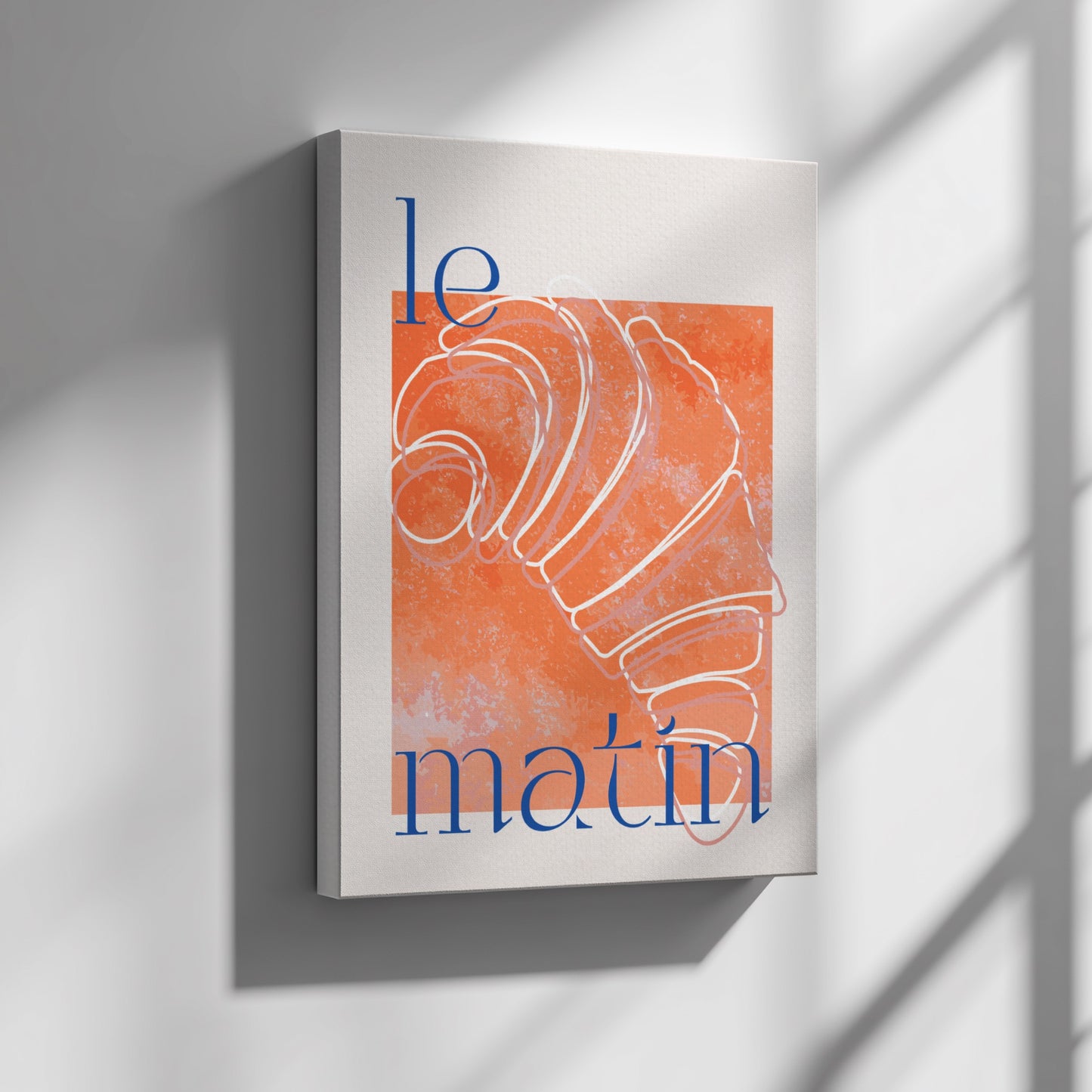 Le Matin Croissant Poster - French Breakfast Vibes Wall Art Print