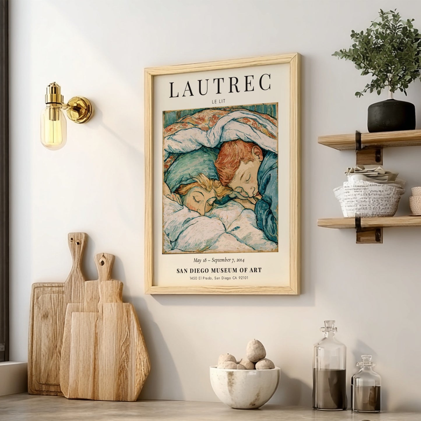 Le Lit Toulouse-Lautrec Poster - Vintage Art Print
