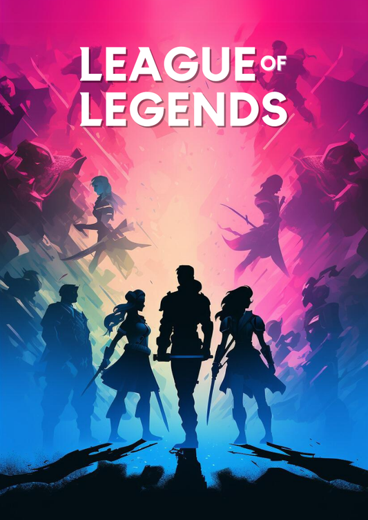 Affiche League of Legends – Un art de jeu exceptionnel pour les fans de MOBA