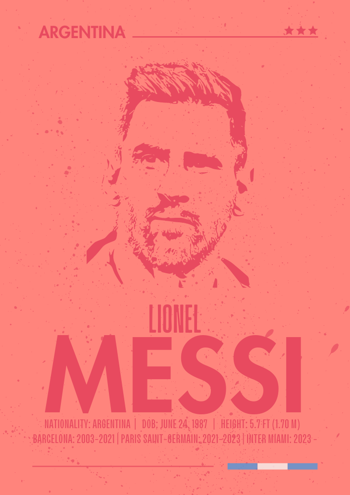 Lionel Messi Print - Modern Soccer Wall Decor Art for Fans