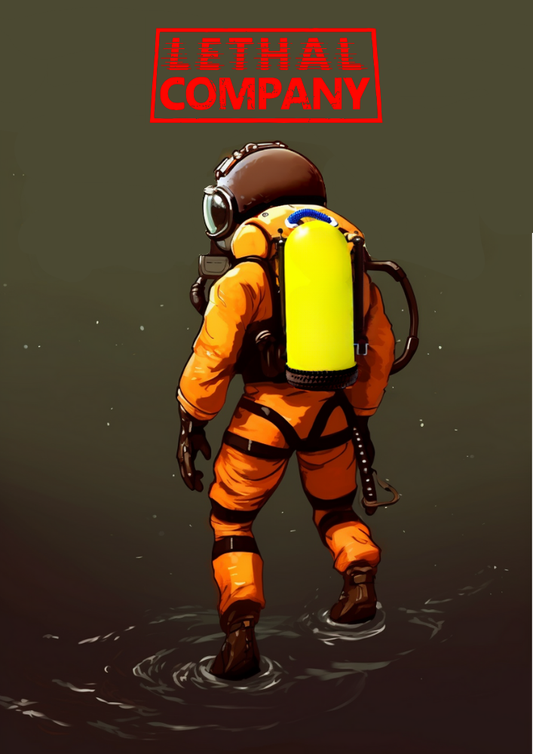 Affiche de Lethal Company – Décoration murale de jeu vidéo d'horreur et de science-fiction indépendant pour joueurs
