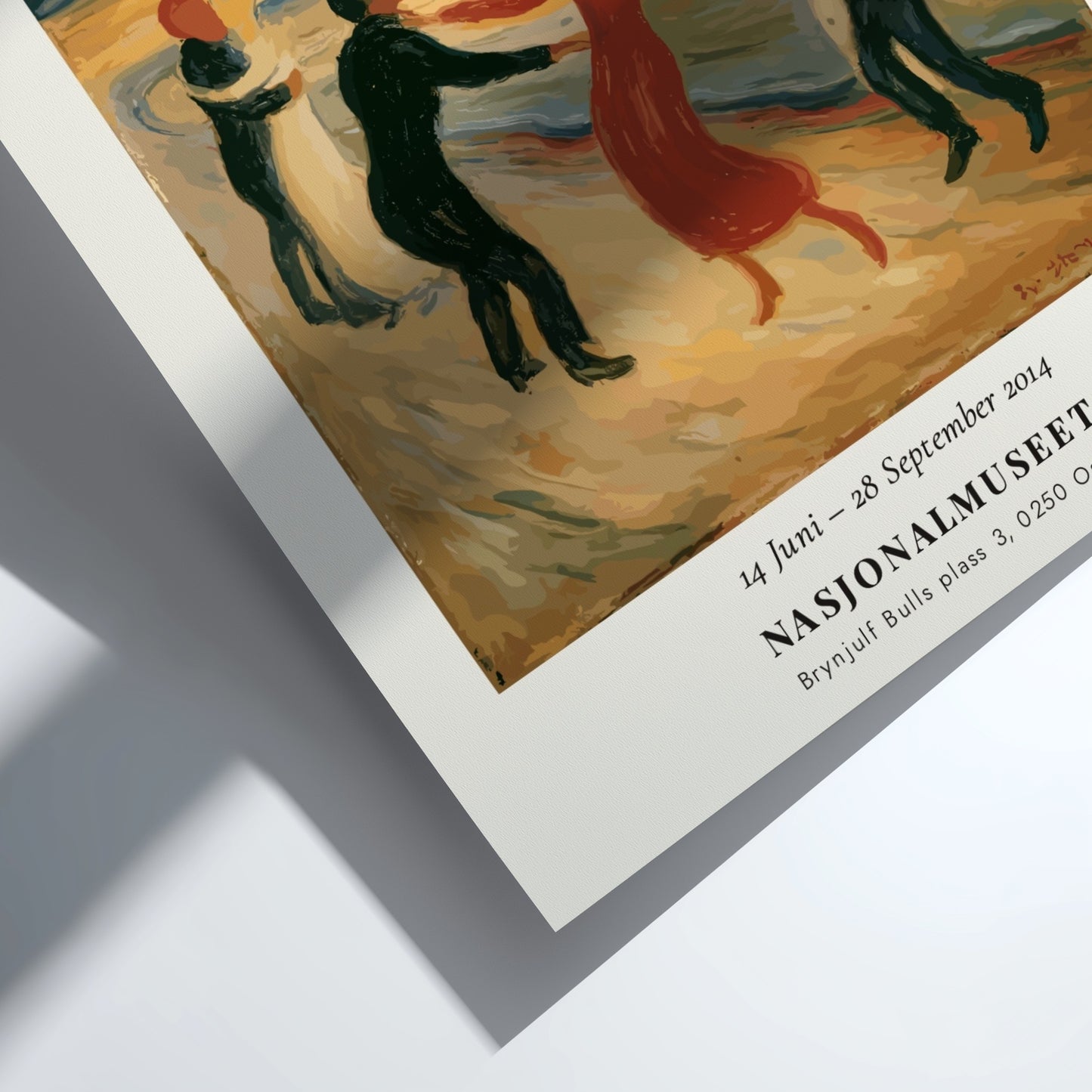 Edvard Munch poster featuring Livets Dans with vibrant colors and expressive style