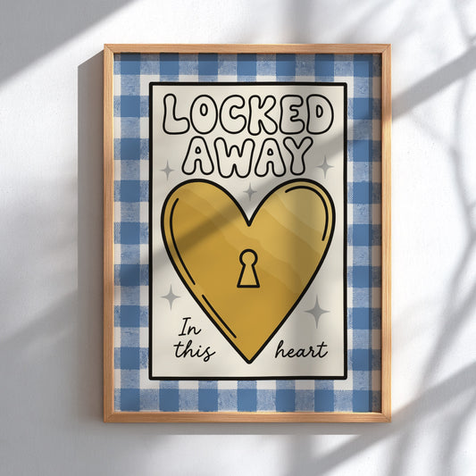 Locked Away - Minimalist Solitude & Do Not Disturb Wall Art