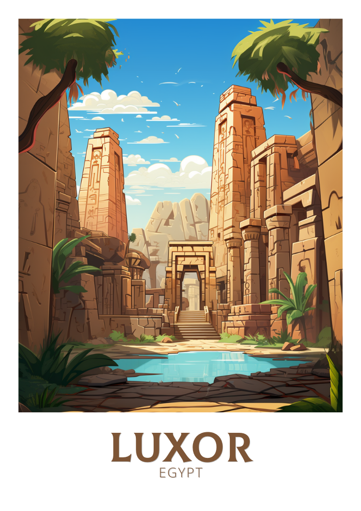 Luxor Poster - Egypt Print