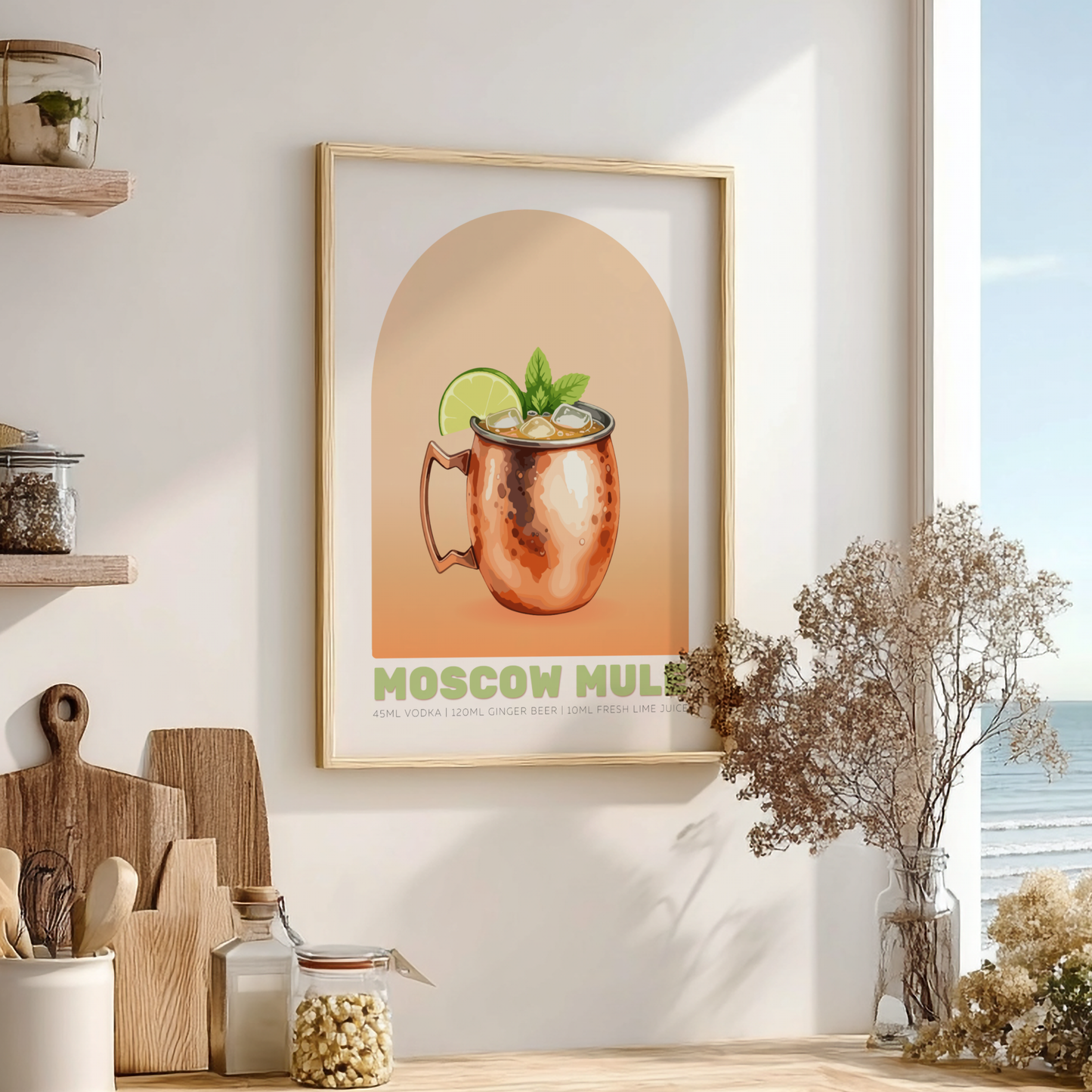 Moscow Mule Cocktail Poster - Drinks Wall Art