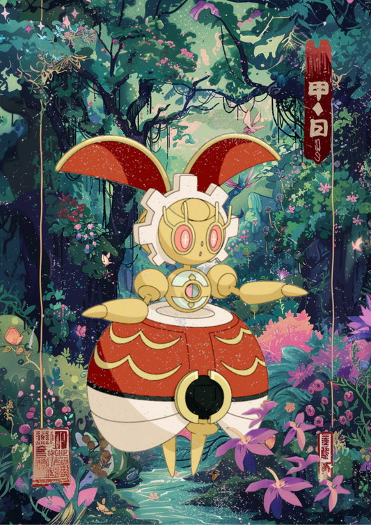 Affiche Pokémon Magearna - Illustration Pokémon légendaire