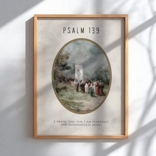 Psalm 139: The Presence – Modern Minimalist Scripture Wall Art