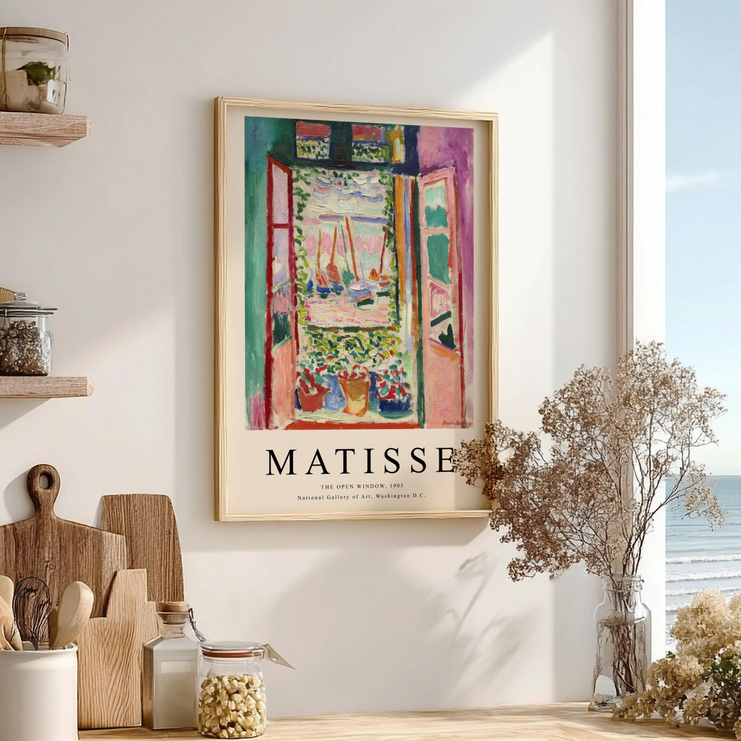 Matisse: The Open Window - Modern Minimalist Collioure Wall Art
