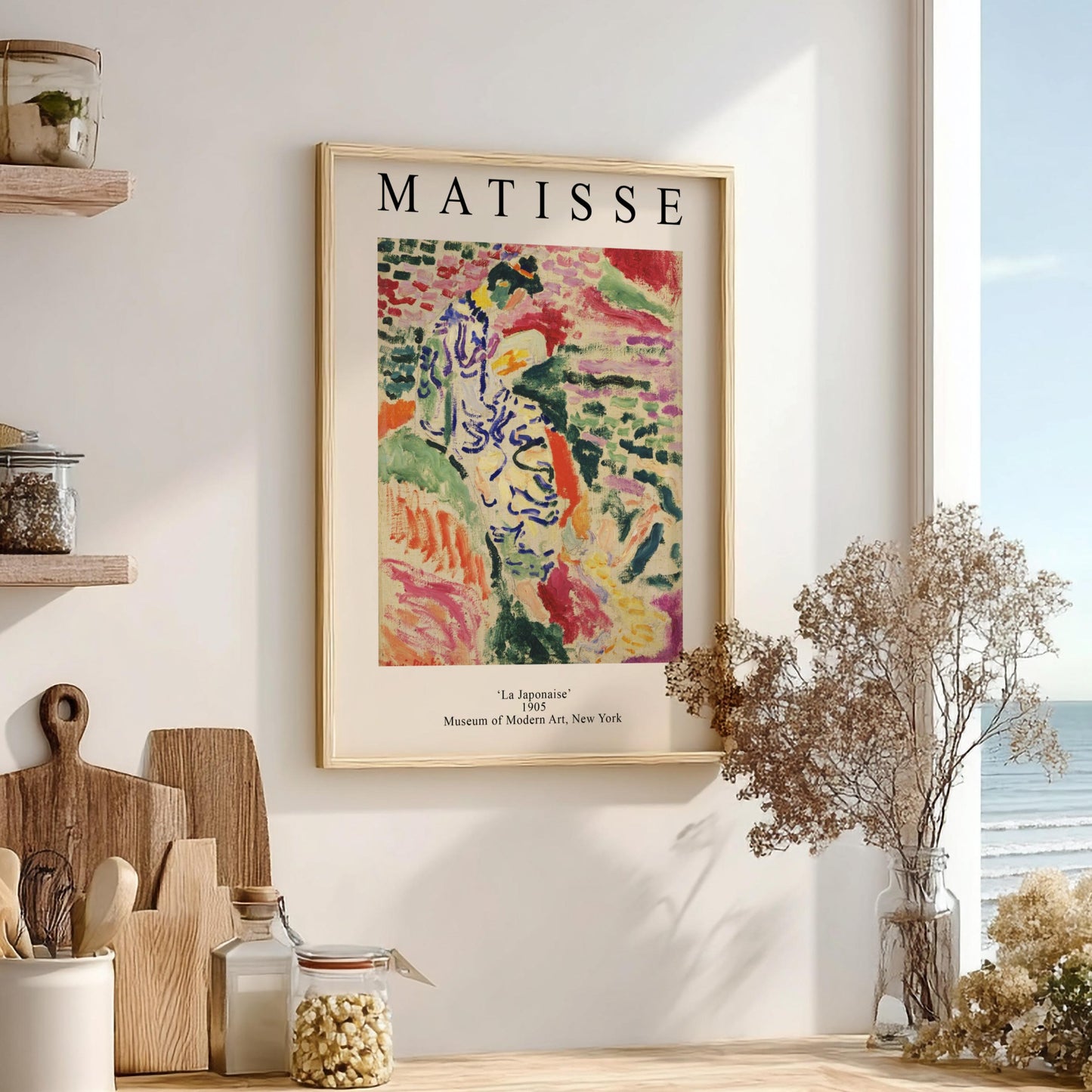 Matisse: La Japonaise - Modern Minimalist Figure Illustration Wall Art