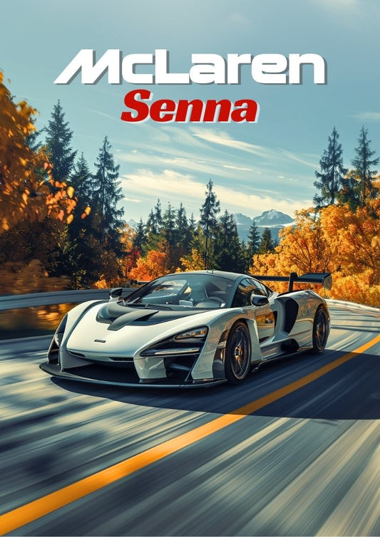 Impression McLaren Senna – Affiche murale moderne représentant une hypercar britannique