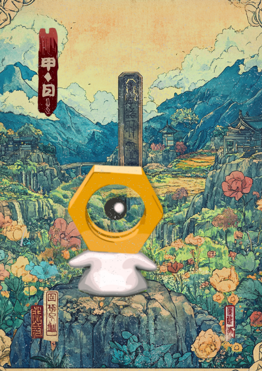 Impression Pokémon Meltan - Pokémon légendaire de style artistique japonais