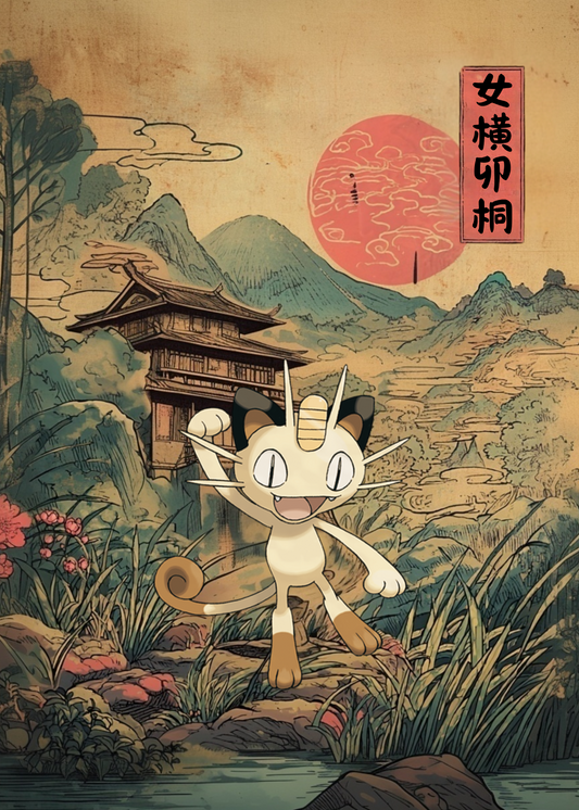 Meowth Pokemon Poster