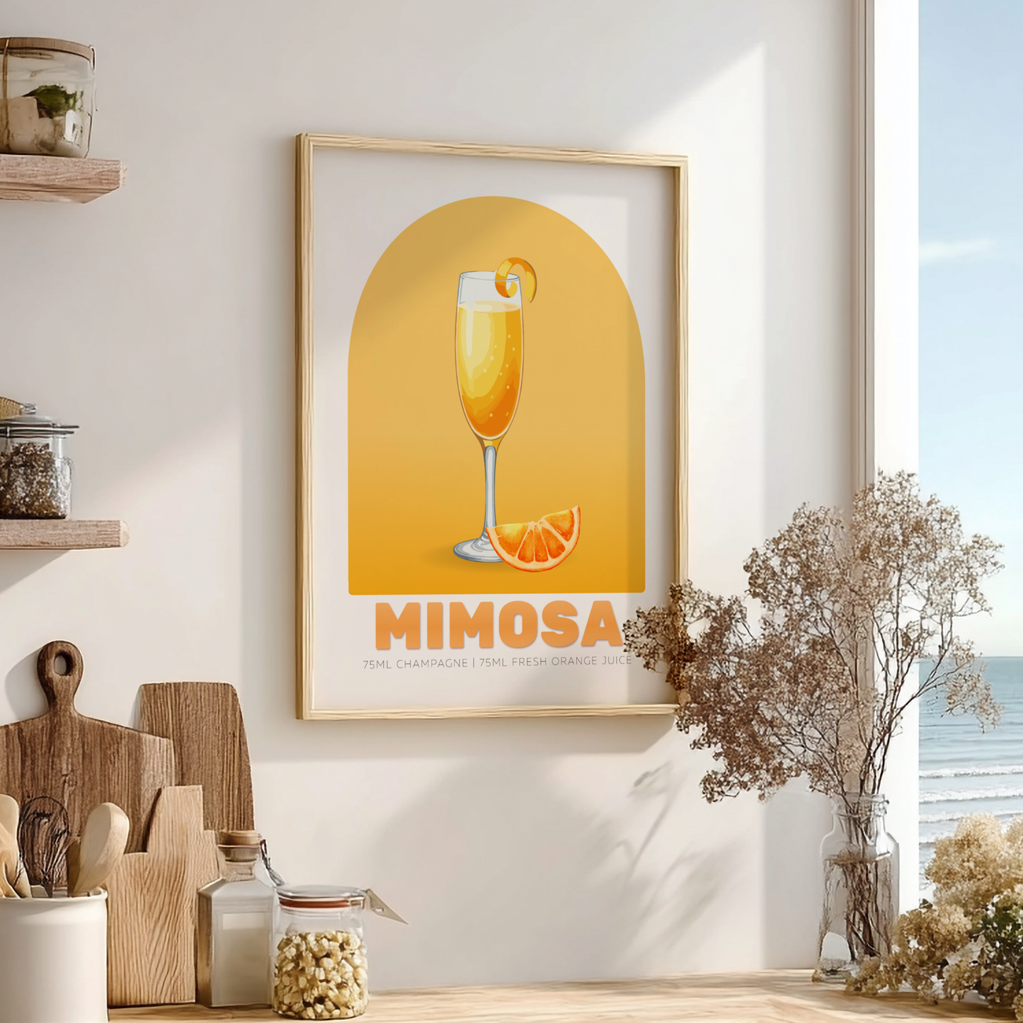 Mimosa Cocktail Poster - Drinks Wall Art