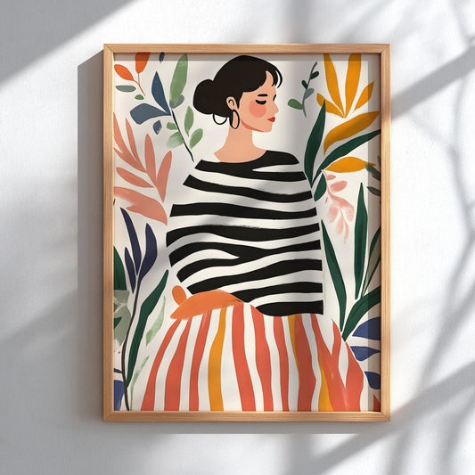Couture Lines Modern Art - The High-Fashion Illustration Wall Print