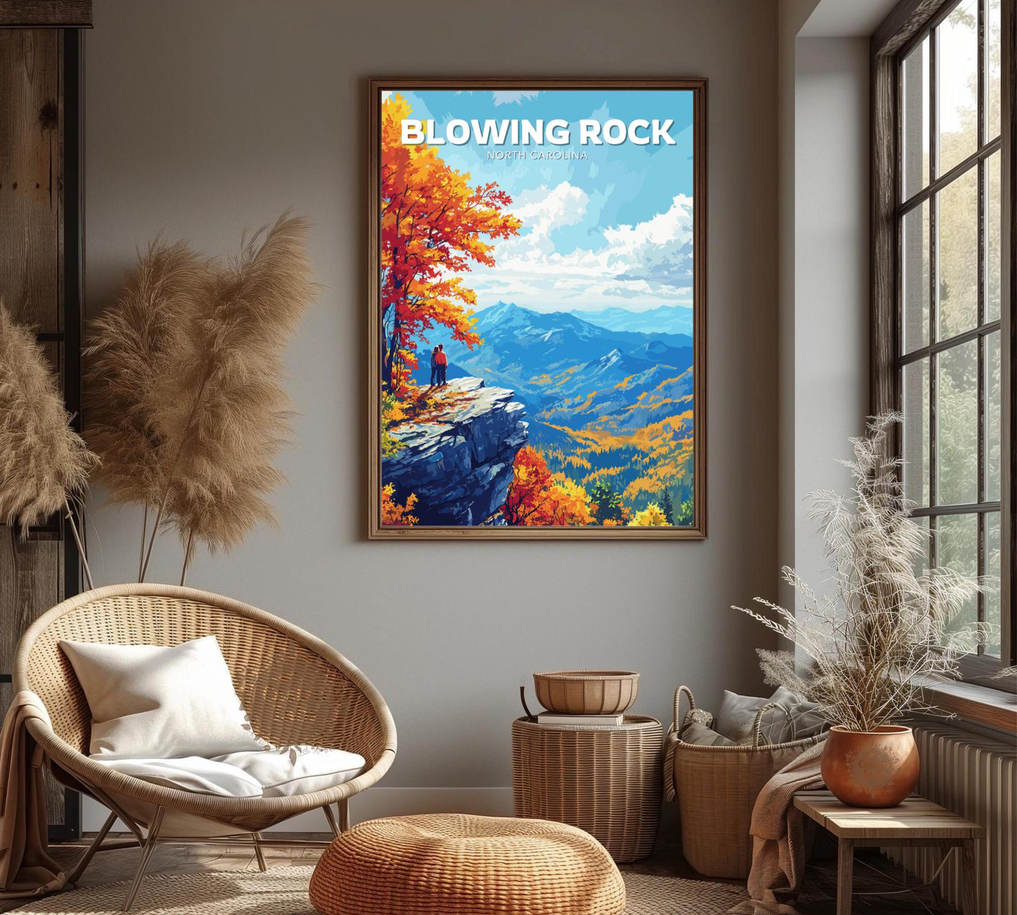 Blowing Rock Poster, Blowing Rock Print, Rock poster,Mountains poster, North Carolina Poster, North Carolina Print, North Carolina Wall Art,