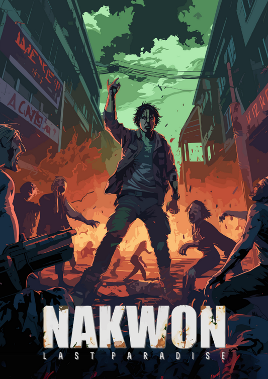 Affiche Nakwon : Last Paradise – Art du jeu de survie des zombies urbains