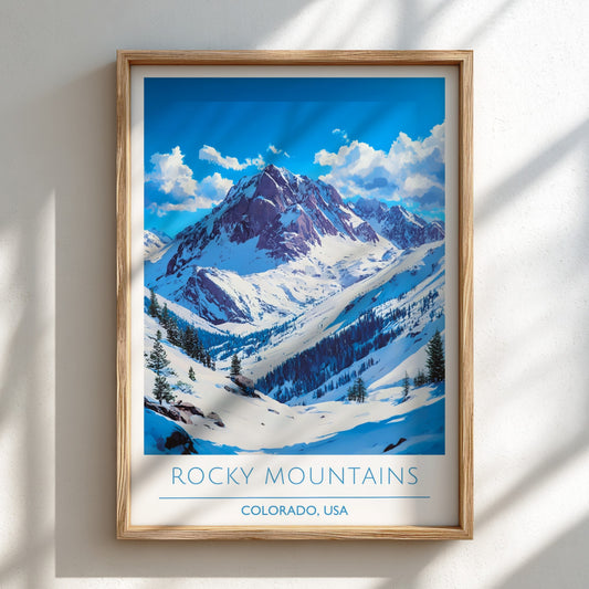 Rocky Mountains, Colorado: The Frost – Modern Travel Art
