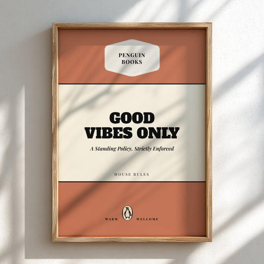 Funny quote poster featuring a warm welcome home theme in minimalist style