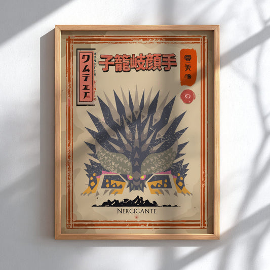 Nergigante Poster - Monster Hunter World Wall Art Print
