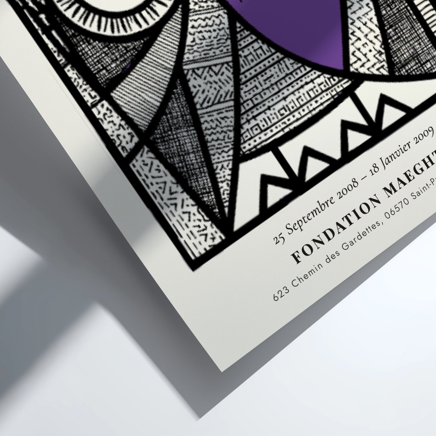 Night Owl poster featuring Picasso inspired design with bold lines and vibrant colors, perfect for wall decor.