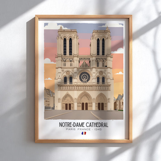 Notre-Dame Cathedral of Paris Art - The Gothic Masterpiece Wall Print