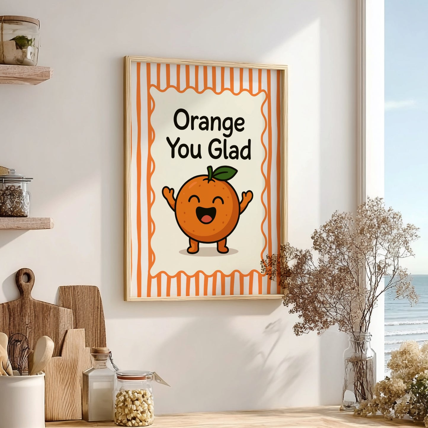 Orange - Orange You Glad - Kitchen Wall Art