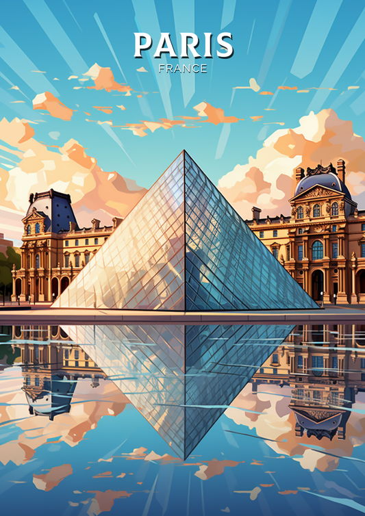 Impression de voyage du Louvre - Œuvre d'art parisienne