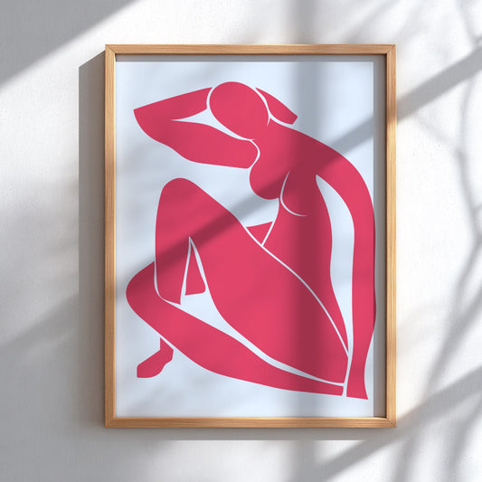Modern Muse Art - The Pink Sculpture Abstract Wall Print