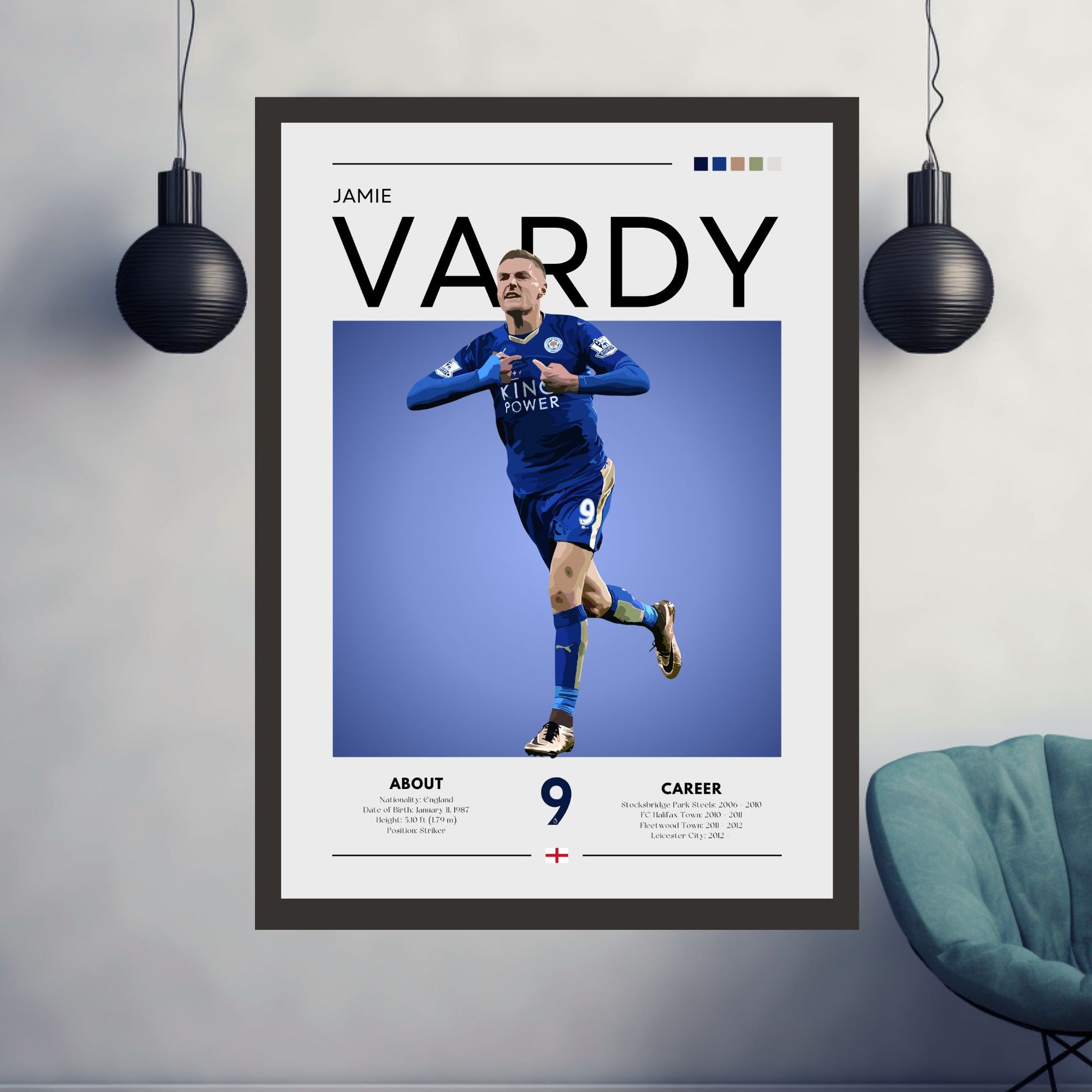 Jamie Vardy Poster