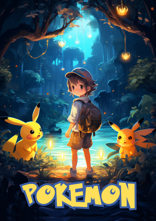 Affiche Pokémon – Décoration murale colorée pour joueurs et collectionneurs