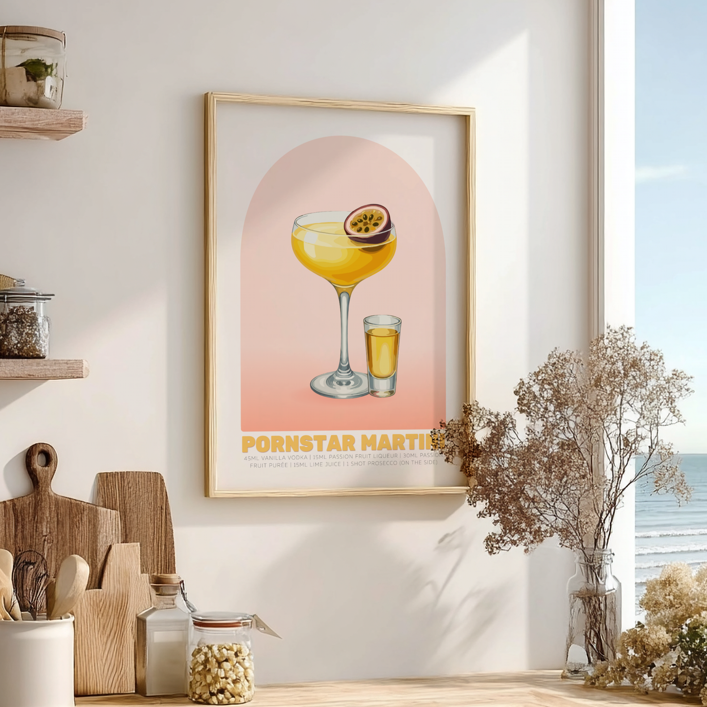 Pornstar Martini Cocktail Poster - Drinks Wall Art