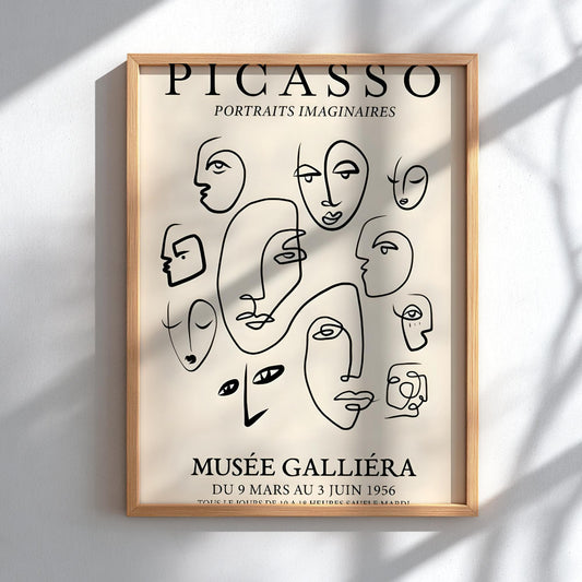 Portraits Imaginaire: Picasso Inspired - Modern Minimalist Wall Art